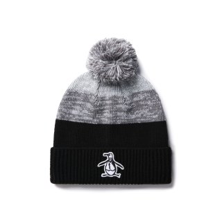 Penguin Golf Beanie Rib Cuff Caviar-Grau