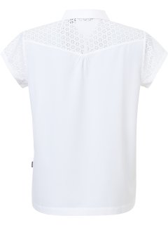 Abacus Golfpolo Manga Cupsleeve Weiß Damen