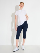 Abacus Golfpolo Manga Cupsleeve Weiß Damen