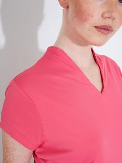 Abacus Golfpolo Hammel Cupsleeve Rosa Damen