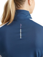 Abacus Golf Layer Cypress Halfzip Blau-Weiß-Rosa Damen