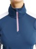 Abacus Golf Layer Cypress Halfzip Blau-Weiß-Rosa Damen