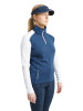 Abacus Golf Layer Cypress Halfzip Blau-Weiß-Rosa Damen