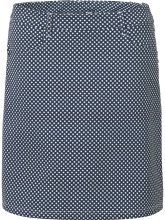 Abacus Golf Skort Merion 45cm Navy-Gemustert Damen
