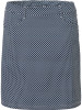 Abacus Golf Skort Merion 45cm Navy-Gemustert Damen