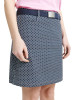 Abacus Golf Skort Merion 45cm Navy-Gemustert Damen