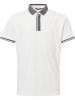 Abacus Golf Polo Dunsten Weiß-Grau Herren