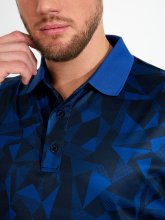 Abacus Golfpolo Tumble Drycool Blau-Gemustert Herren