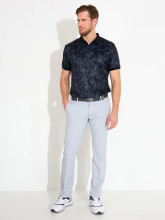 Abacus Golfpolo Tumble Drycool Dunkelgrau-Gemustert Herren