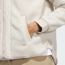Adidas Golf Jacke Go-To Polarfleece Beige Damen