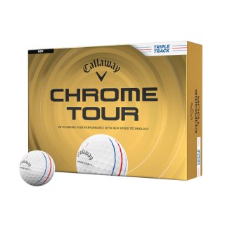 Callaway Golfball Chrome Tour Triple Track  Weiß 1 Dutzend