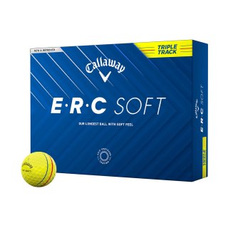 Callaway Golfbälle ERC Soft 25 Triple Track Gelb 1 Dutzend