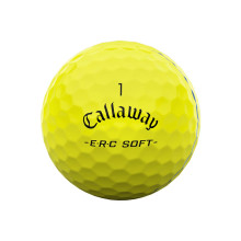 Callaway Golfbälle ERC Soft 25 Triple Track Gelb 1 Dutzend