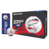 TaylorMade Golfball SpeedSoft Ink Blau/Rot 1 Dutzend