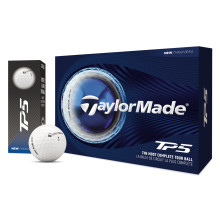 TaylorMade Golfball TP5 2026 Weiß 1 Dutzend