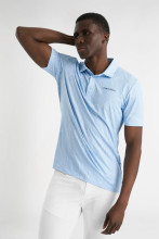 Calvin Klein Golf Polo CK Print Marble Hellblau Herren