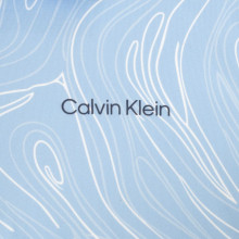 Calvin Klein Golf Polo CK Print Marble Hellblau Herren