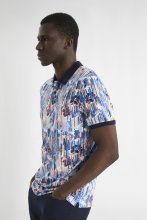 Calvin Klein Golf Polo CK Print Glitch Mehrfarbig Herren