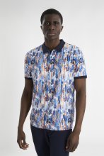 Calvin Klein Golf Polo CK Print Glitch Mehrfarbig Herren