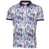 Calvin Klein Golf Polo CK Print Glitch Mehrfarbig Herren