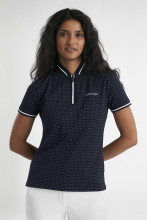 Calvin Klein Golf Polo Camilla Printed Shortsleeve Navy Damen