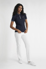 Calvin Klein Golf Polo Camilla Printed Shortsleeve Navy Damen