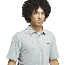 Adidas Golf Polo Ultimate365 Essence Print Silber Herren