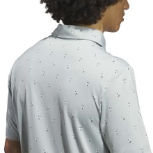 Adidas Golf Polo Ultimate365 Essence Print Silber Herren