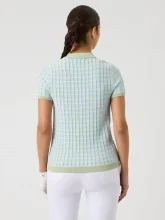 Daily Sports Golf Polo Knit Muted Pistachio Mehrfarbig Damen