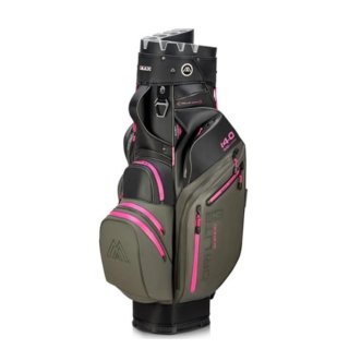 Big Max Cartbag Dri Lite Silencio 3 Organizer Charcoal-Fuchsia-Schwarz