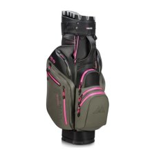 Big Max Cartbag Dri Lite Silencio 3 Organizer Charcoal-Fuchsia-Schwarz