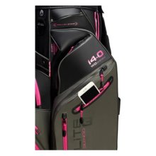 Big Max Cartbag Dri Lite Silencio 3 Organizer Charcoal-Fuchsia-Schwarz