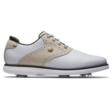 FootJoy Golfschuh Traditions Spikes Weiß/Beige Damen