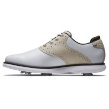 FootJoy Golfschuh Traditions Spikes Weiß/Beige Damen