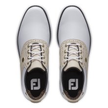 FootJoy Golfschuh Traditions Spikes Weiß/Beige Damen