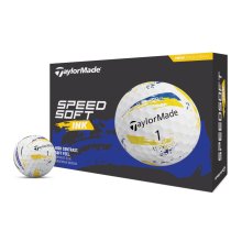 TaylorMade Golfball SpeedSoft Ink Blau/Gelb 1 Dutzend