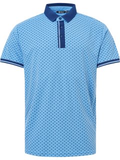 Abacus Golf Polo Dunsten Blau-Gemustert Herren