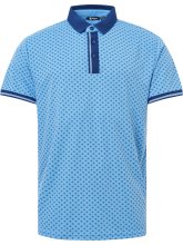 Abacus Golf Polo Dunsten Blau-Gemustert Herren