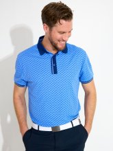 Abacus Golf Polo Dunsten Blau-Gemustert Herren