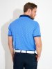 Abacus Golf Polo Dunsten Blau-Gemustert Herren