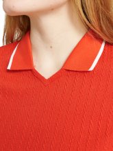 Abacus Golf Polo Sand Halfsleeve Rot Damen