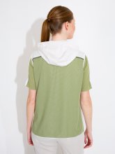 Abacus Windweste Lanark Beige-Oliv Damen