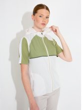 Abacus Windweste Lanark Beige-Oliv Damen