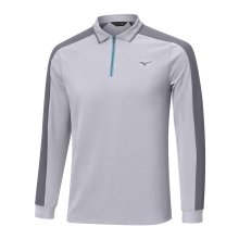 Mizuno Langarmpolo Showdown Grau Herren