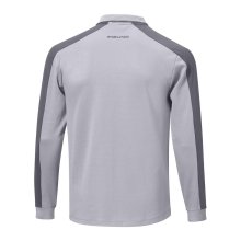 Mizuno Langarmpolo Showdown Grau Herren